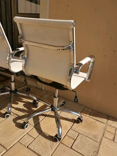 Elegant swivel office chairs, price is for both.