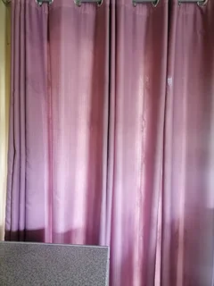 Beautiful 4 pcs Curtains Lined with Eyelets (Fits window size 2.5 X 2 M)