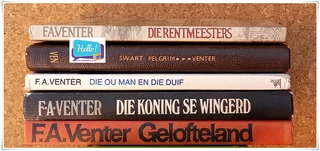 Versameling van 5 F.A. Venter Boeke Te Koop