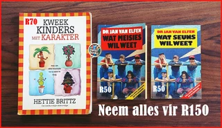 3 Boeke vir slegs R150!