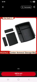 VW Golf 7 Armrest box