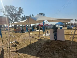 Stretch Tent and Barstools for Hire