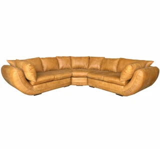 Regal 5 Seater corner couch – Exotic Genuine leather Tan