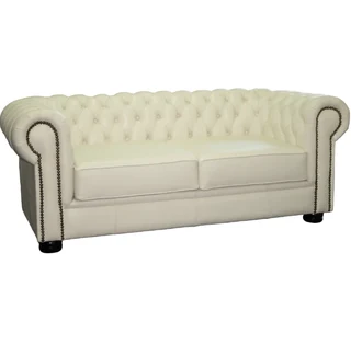 Chesfield 2 Seater 2100 wide – genuine Full Leather Clifton Sand (XL deep seat)