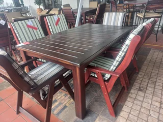 Zambezi Teak Wood 6 Seater Dining Table