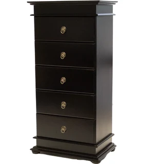 Grandeur 5 chest of Drawer (5 drawers) Painted Bordeaux