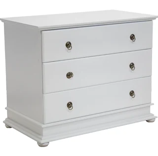 Grandeur chest of drawers  3 Drawer Painted White