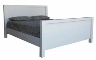 Mod King Bed Extra Length Painted White