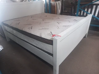 Mod King Bed Extra Length Painted White