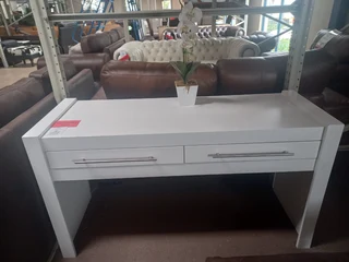 Mod 2 Drawer Console  / server / dresser Painted White