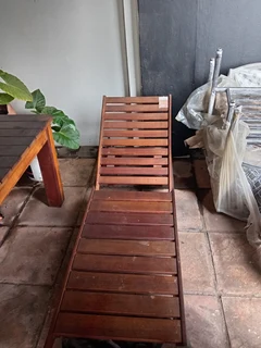 Patio Sun Lounger Salinga Adjustable