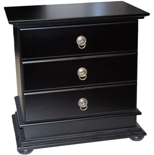 Grandeur Pedestal 3 Drawer Painted Bordeaux