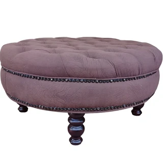 Churchill Ottoman 900 Diameter- Fabric- Buffalo