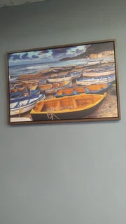 Coastal Boats (1200x800) Print Painting