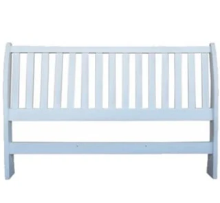 Pine Sleigh Queen Headboard White