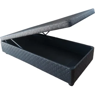 Storage Base Bed Single Jacquard Charcoal