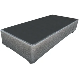 Single Bed Base Jacquard Charcoal