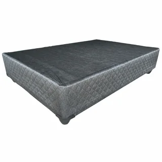 Queen Bed Base Jacquard Charcoal  - extra length (12 year warranty) 110kg