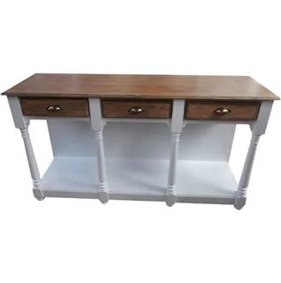 French 3 Drawer Server Oak Veneer and French white (1600)