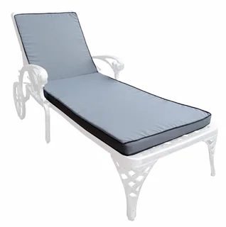 Cushion for Sun Lounger, Deluxe Charcoal (for Aluminium Frill lounger)