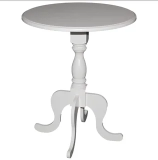 Grandeur Lamp Table (550 Diameter) Veneer White