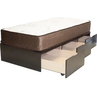 Basebed With 3 Drawers Single Painted Bordeaux