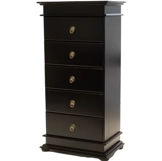 Grandeur 5 Drawer Tallboy Painted Bordeaux