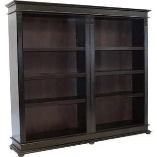 Grandeur Double Bookcase Painted Bordeaux