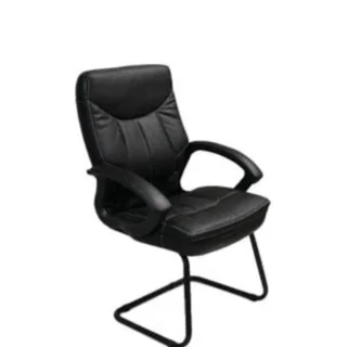 Mustang Visitors Chair Pu Black