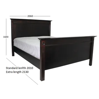 Grandeur King Bed XL Veneer Mahogany