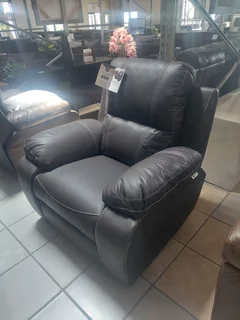 Genuine Full Leather Premier Single Recliner Chair Brown