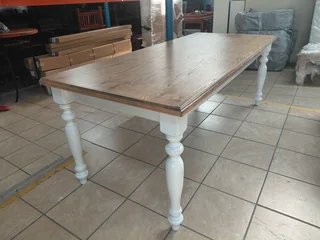 French Wood Veneer Table 210x90 Oak
