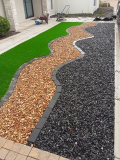 Lawns compost topsoil and brownstones