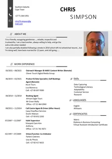 51yr Old Disabled Gentleman Seeking Work