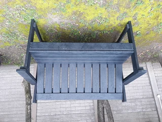Recycled garden bench. 2 seater.