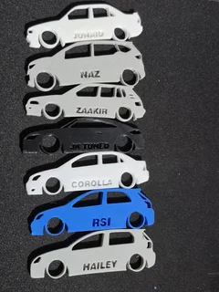 3D Printed KEYRINGS