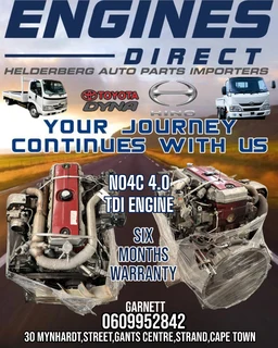 Hino-dyna 4.0 Tdi No4c Engine Available