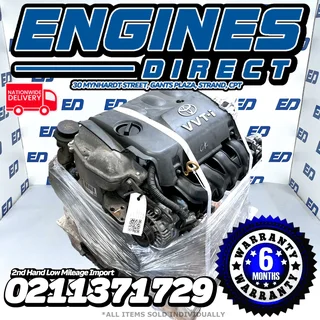 Toyota 1.3 Yaris 2NZ-FE Engines available