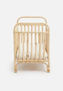 Dawn rattan cot with cushion Natural Sixth Floor Furniture brand new