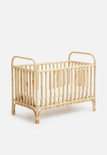 Dawn rattan cot with cushion Natural Sixth Floor Furniture brand new
