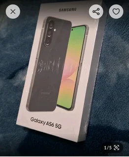 Samsung Galaxy A56 5G 256GB Dual Sim Awesome Graphite Brand New Sealed In The Box Never Been Used.