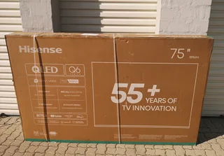 Hisense 75q6q 75 Inch 4k Uhd Qled Vidaa Smart Tv Brand New Factory Sealed In The Box Never Been Used