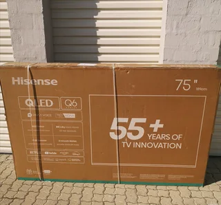 Hisense 75Q6Q 75 Inch 4K UHD QLED VIDAA Smart TV Brand New Factory Sealed In The Box Never Been Used