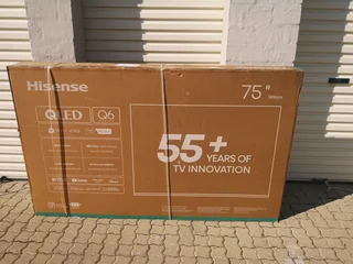Hisense 75Q6Q 75 Inch 4K UHD QLED VIDAA Smart TV Brand New Factory Sealed In The Box Never Been Used