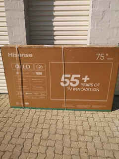Hisense 75Q6Q 75 Inch 4K UHD QLED VIDAA Smart TV Brand New Factory Sealed In The Box Never Been Used