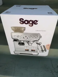 Sage Barista Express Automatic Coffee Machine Stainless Steel Brand New Factory Sealed In The Box.