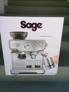 Sage Barista Express Automatic Coffee Machine Stainless Steel Brand New Factory Sealed In The Box.