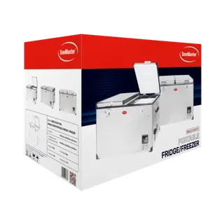 SnoMaster SMDZ-EX67D Dual Compartment Stainless Steel Portable Fridge Freezer 66L Brand New Sealed.