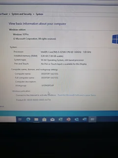 Asus i5 with ssd hardrive