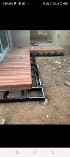 Wooden and composite deck floors